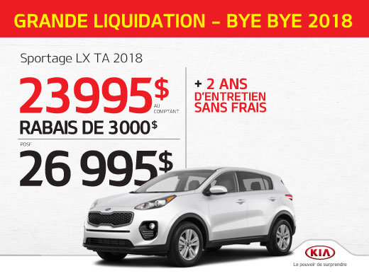 Achetez le Sportage LX TA 2018