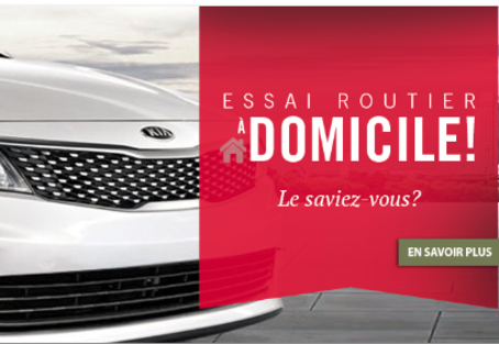 Faites un essai routier à domicile