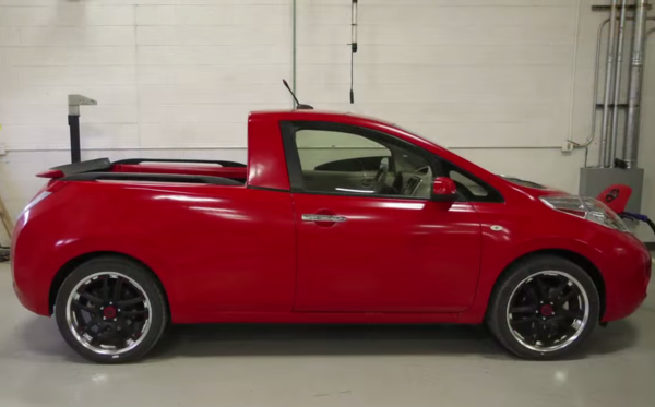 Une camionnette Frontier mélangée à une Nissan Leaf, pourquoi pas?